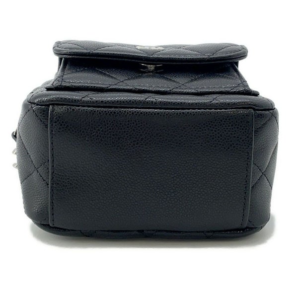 シャネル リュック マトラッセ ココマーク バックパック ミニ キャビアスキン AP3753 CHANEL 2way 黒