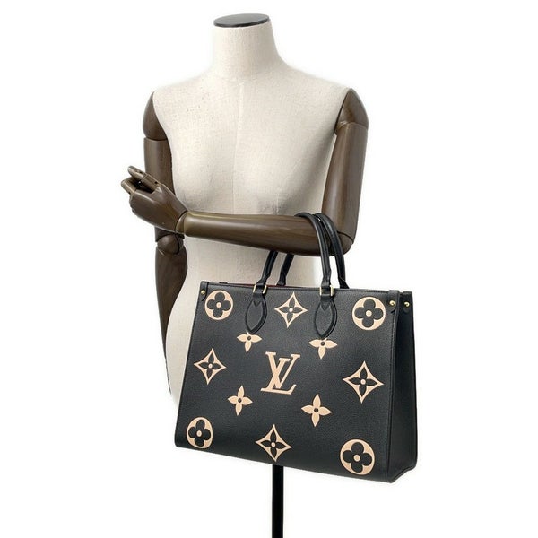 ルイヴィトン トートバッグ モノグラム・アンプラント オンザゴーMM M45495 ヴィトン バッグ トートバッグ 2way ブラック 黒
