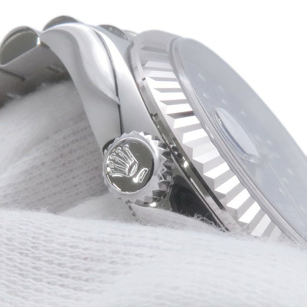 ロレックス デイトジャスト31 SS/K18WG 278274 ROLEX 腕時計 ブルー文字盤 フローラルモチーフ 24PDダイヤモンド