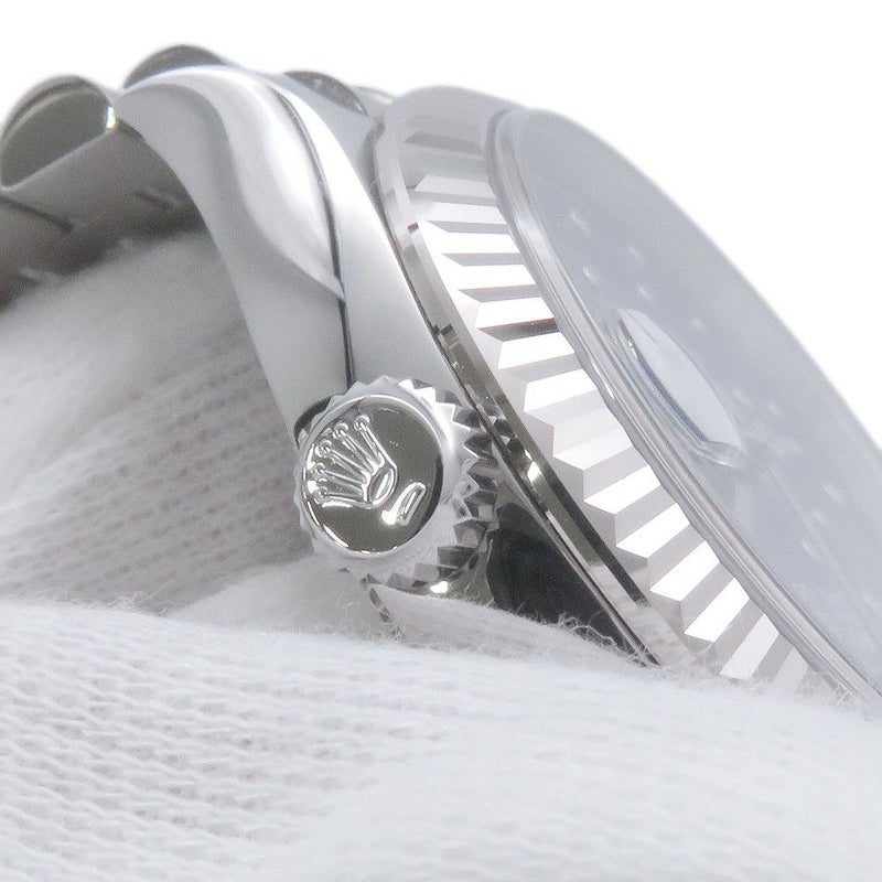 ロレックス デイトジャスト31 SS/K18WG 278274 ROLEX 腕時計 ブルー文字盤 フローラルモチーフ 24PDダイヤモンド