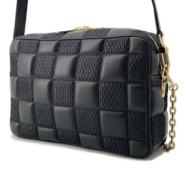 ルイヴィトン ショルダーバッグ ダミエ・キルト レザー トロカMM M59114 LOUIS VUITTON ブラック 黒