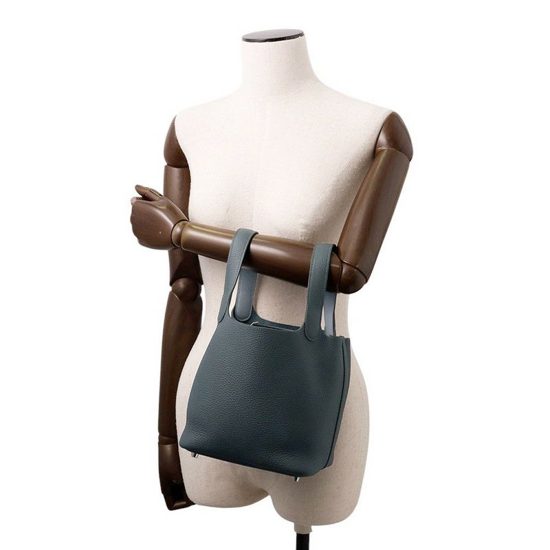 エルメス ピコタンロックPM エクラ ヴェールマングローブ/グリパンタン/シルバー金具 トリヨンクレマンス/スイフト K刻印