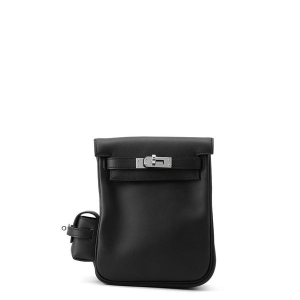 エルメス ケリージャンプ ブラック/シルバー金具スイフト W刻印 HERMES リュック 黒