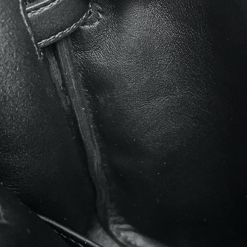 エルメス ケリージャンプ ブラック/シルバー金具スイフト W刻印 HERMES リュック 黒