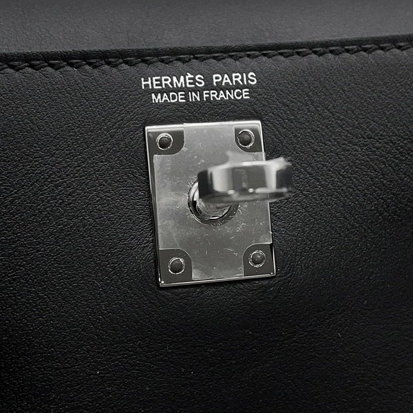 エルメス ケリージャンプ ブラック/シルバー金具スイフト W刻印 HERMES リュック 黒