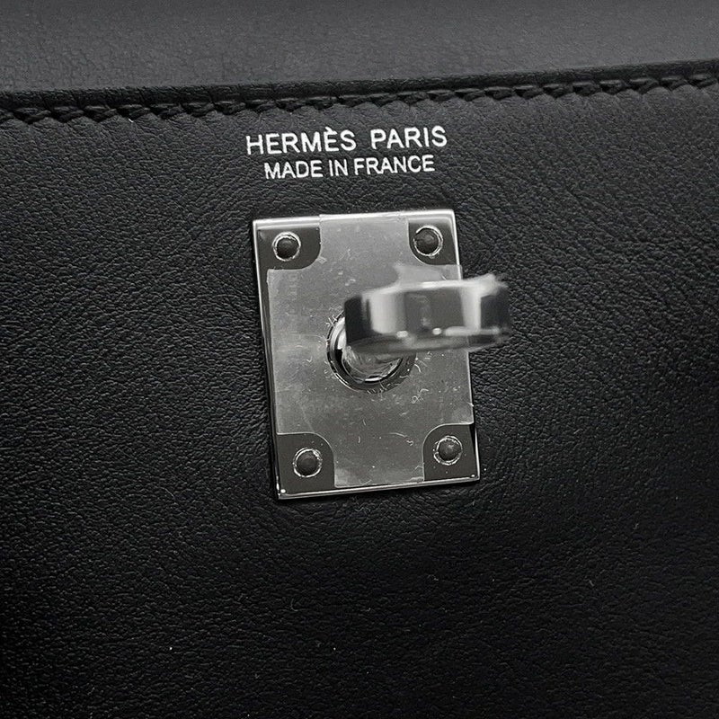 エルメス ケリージャンプ ブラック/シルバー金具スイフト W刻印 HERMES リュック 黒