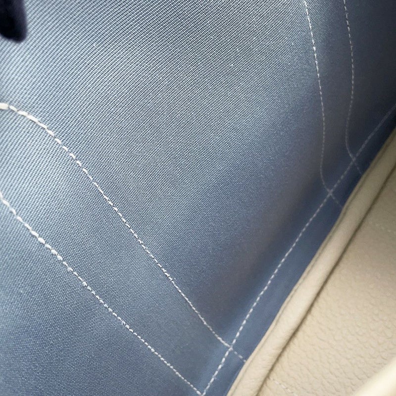 エルメス トートバッグ ガーデンパーティTPM クレ/ブルーリン/シルバー金具 トワルオフィシエ/ネゴンダ X刻印