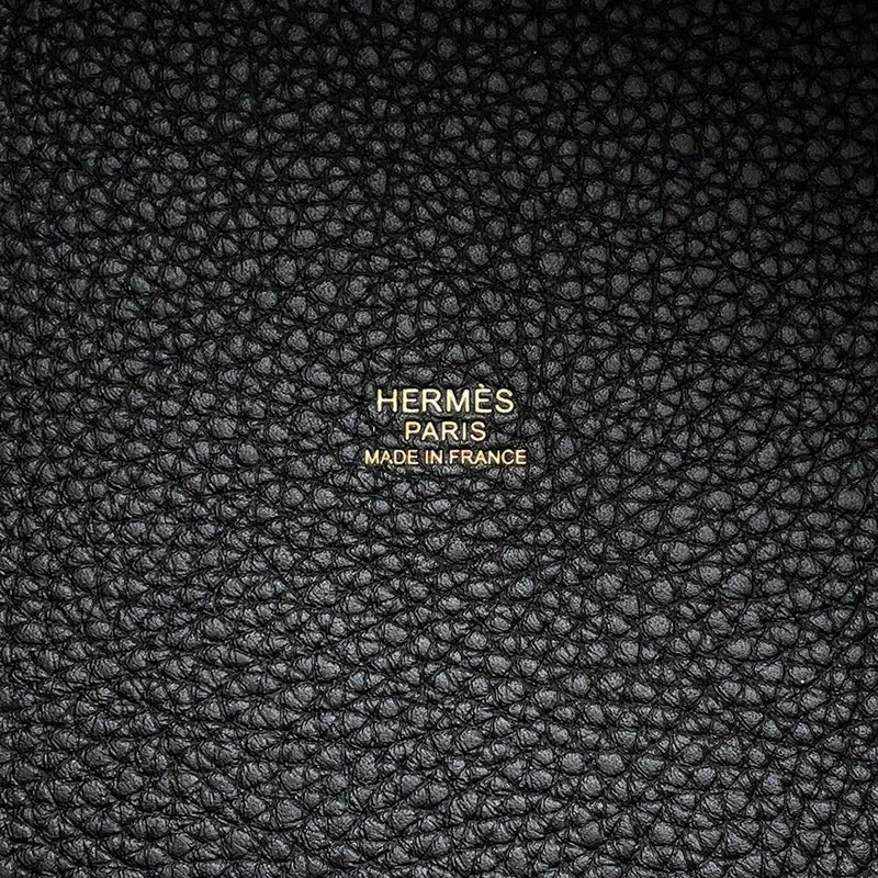 エルメス ハンドバッグ ピコタンロックMM ブラック/ゴールド金具 トリヨンクレマンス W刻印 黒