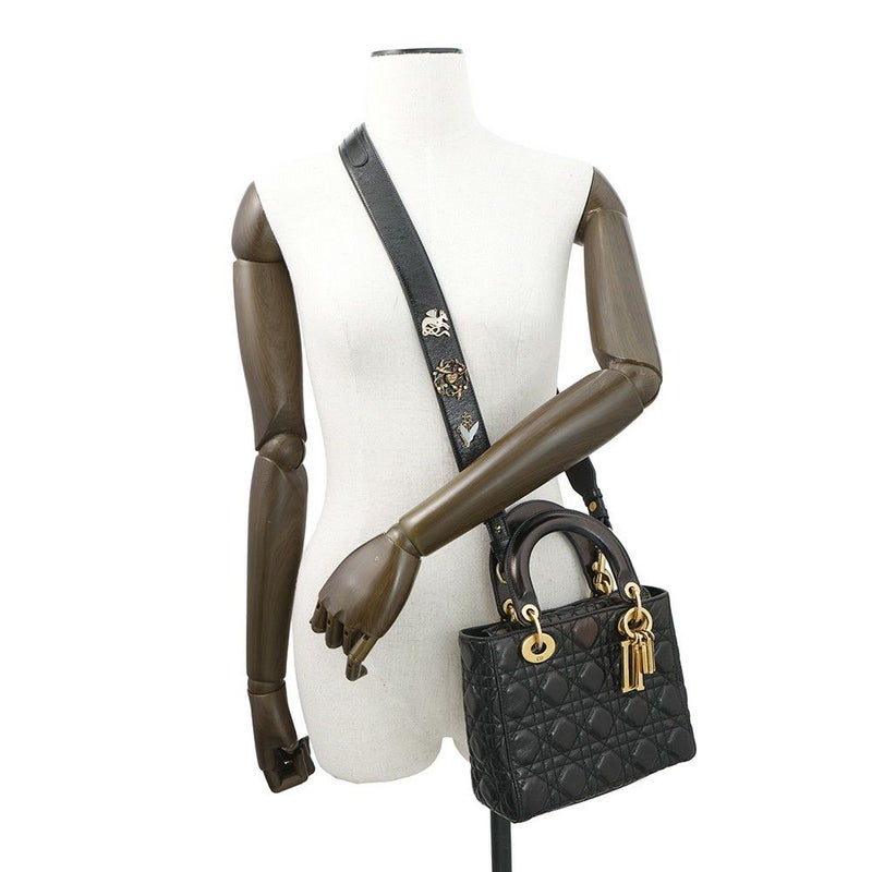 クリスチャン・ディオール ハンドバッグ レディディオール  ニキドサンファルコラボ カナージュ スモール M0574VYJ 2way 黒