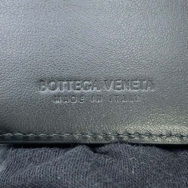 ボッテガヴェネタ 二つ折り財布 イントレチャート レザー 749412 BOTTEGA VENETA メンズ 黒