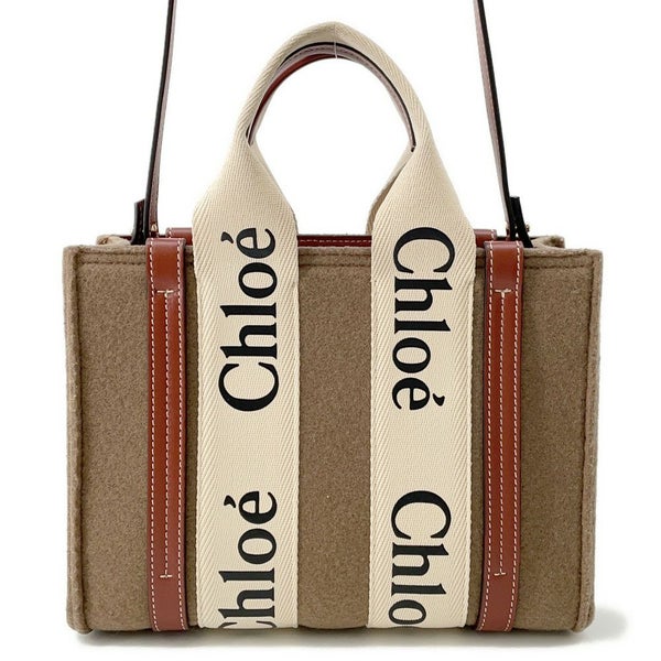 クロエ ハンドバッグ ウッディ トート スモール フェルト CHC22SS397G64001 Chloe 2way