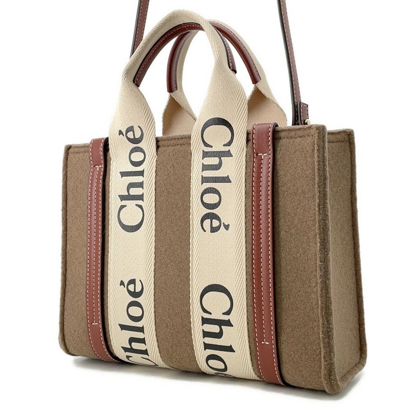 クロエ ハンドバッグ ウッディ トート スモール フェルト CHC22SS397G64001 Chloe 2way