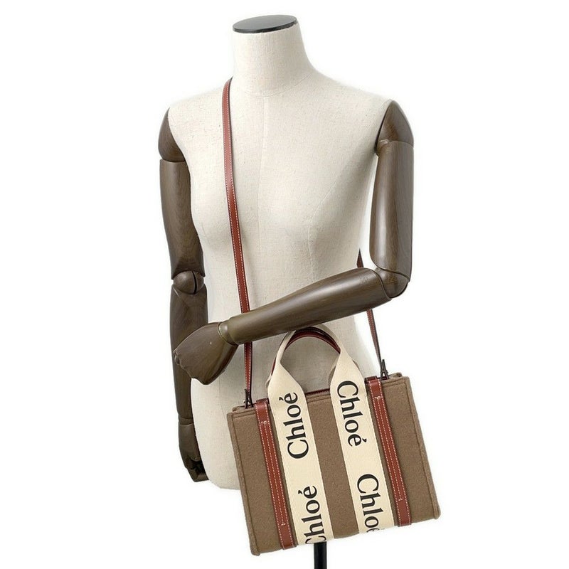 クロエ ハンドバッグ ウッディ トート スモール フェルト CHC22SS397G64001 Chloe 2way