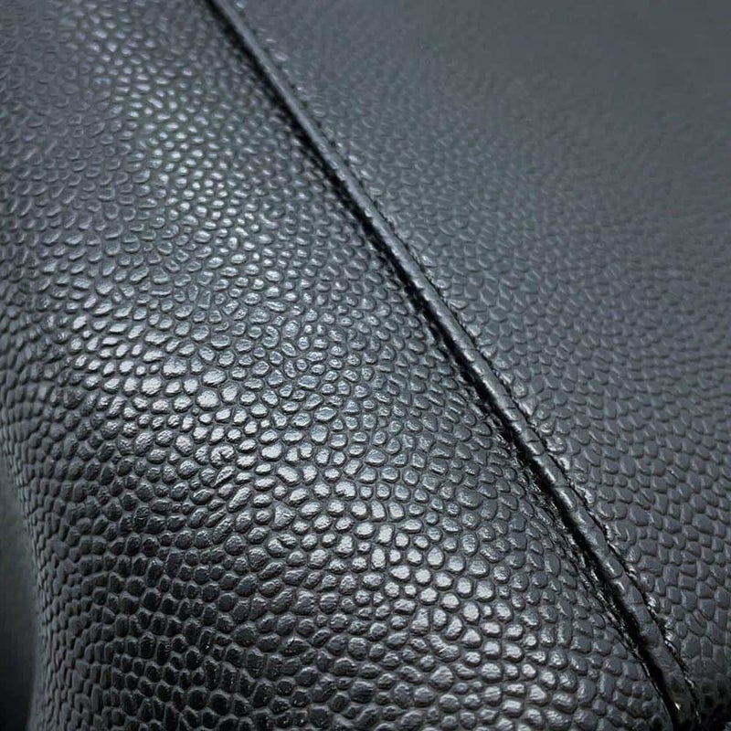 シャネル チェーントートバッグ ココマーク キャビアスキン 復刻トート マトラッセ A50995 ショルダーバッグ 黒