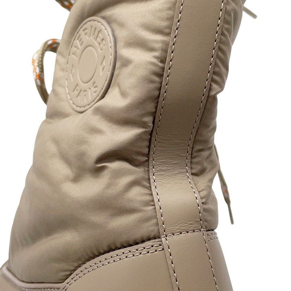 エルメス ブーツ フレッシュ ファブリック レディースサイズ37 HERMES ショートブーツ 靴