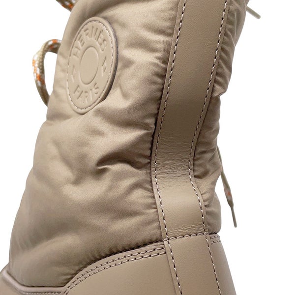 エルメス ブーツ フレッシュ ファブリック レディースサイズ37 HERMES ショートブーツ 靴