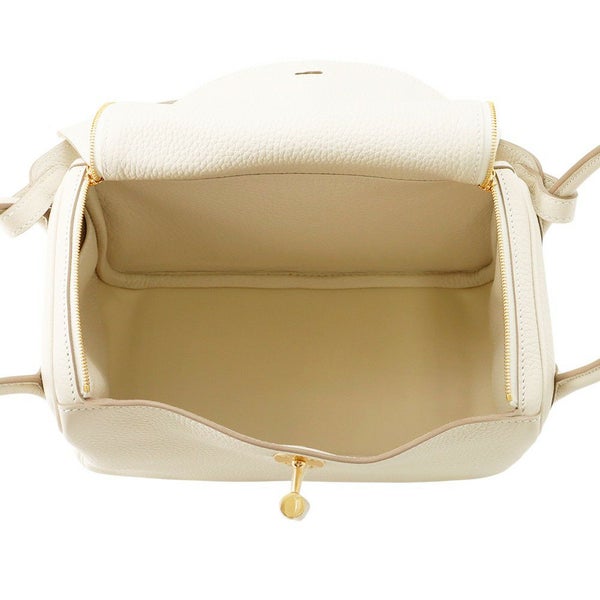 エルメス ハンドバッグ リンディ26  クレ/ゴールド金具 トリヨンクレマンス K刻印 2wayショルダー