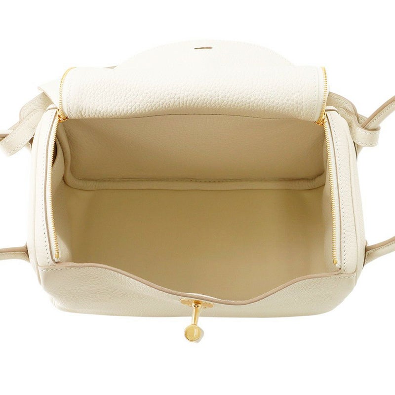 エルメス ハンドバッグ リンディ26  クレ/ゴールド金具 トリヨンクレマンス K刻印 2wayショルダー