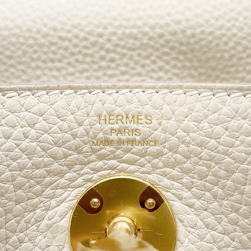 エルメス ハンドバッグ リンディ26  クレ/ゴールド金具 トリヨンクレマンス K刻印 2wayショルダー