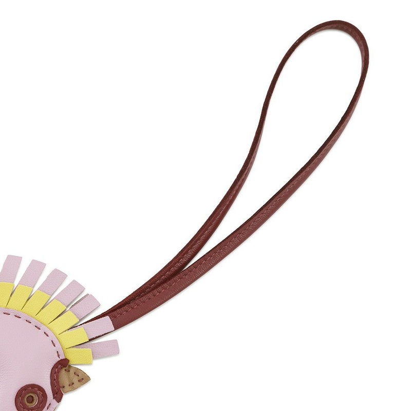 エルメス バッグチャーム ジージー カマイユ モーヴシルベストル/チャイ/ルージュグレナ ラムスキン U刻印