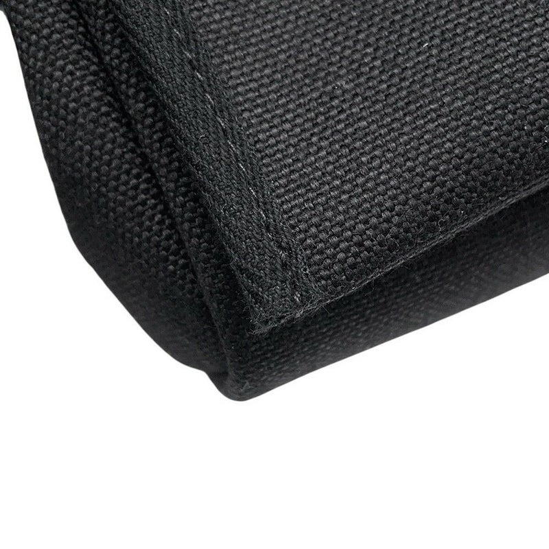 エルメス ショルダーバッグ エールバッグジップ ミニ ブラック/シルバー金具 トワルミリタリー/ヴァッシュハンター W刻印 黒