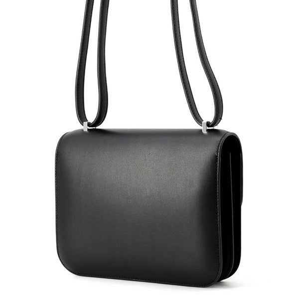 エルメス ミニ コンスタンス3 ブラック/シルバー金具 ヴォームッシュ/リザードナチュラ U刻印 黒