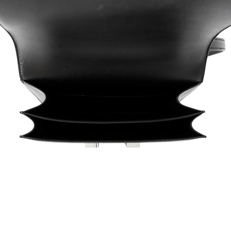 エルメス ミニ コンスタンス3 ブラック/シルバー金具 ヴォームッシュ/リザードナチュラ U刻印 黒