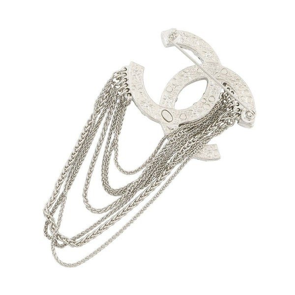 シャネル ブローチ ココマーク チェーン フェイクパール ラインストーン A18A CHANEL アクセサリー