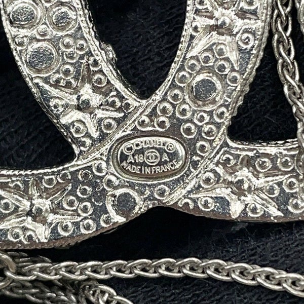 シャネル ブローチ ココマーク チェーン フェイクパール ラインストーン A18A CHANEL アクセサリー