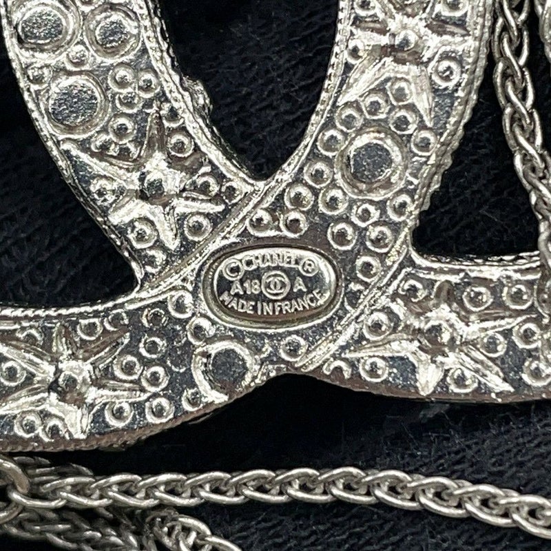 シャネル ブローチ ココマーク チェーン フェイクパール ラインストーン A18A CHANEL アクセサリー