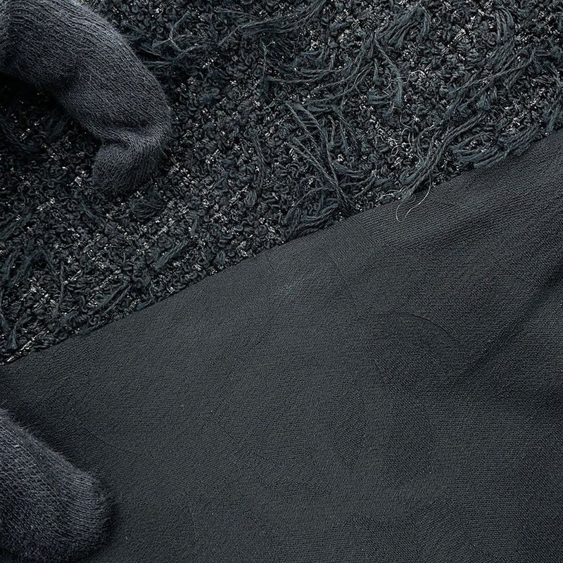 シャネル ジャケット ココマーク ライオンヘッドボタン ツイード レディースサイズ36 P72390 CHANEL 黒