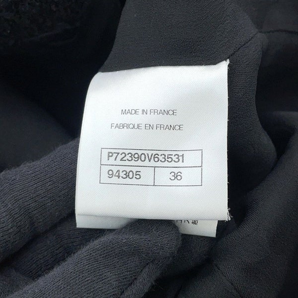 シャネル ジャケット ココマーク ライオンヘッドボタン ツイード レディースサイズ36 P72390 CHANEL 黒