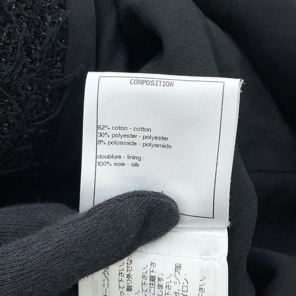 シャネル ジャケット ココマーク ライオンヘッドボタン ツイード レディースサイズ36 P72390 CHANEL 黒