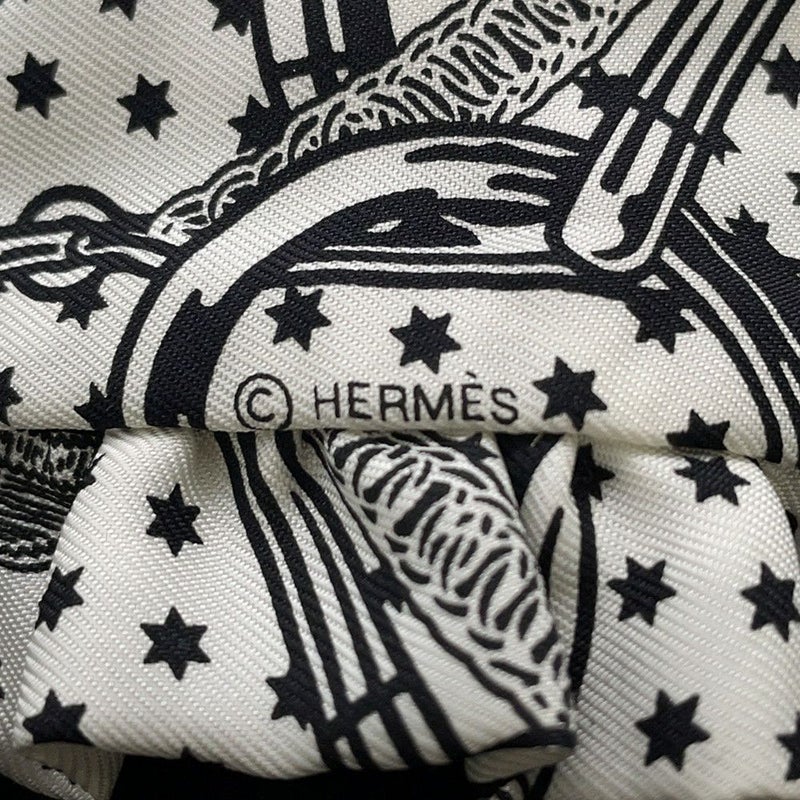 エルメス スカーフ ツイリー フリル エプロン・ドール・バンダナ Eperon d'Or Bandana 2024年春夏 白 黒