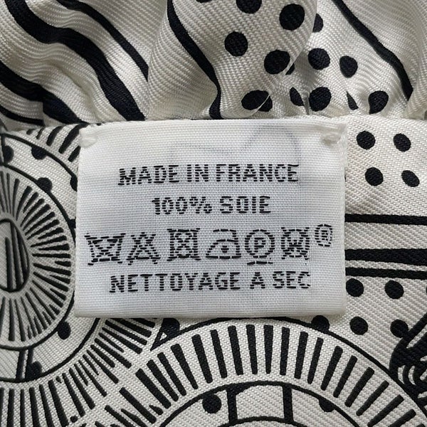 エルメス スカーフ ツイリー フリル エプロン・ドール・バンダナ Eperon d'Or Bandana 2024年春夏 白 黒