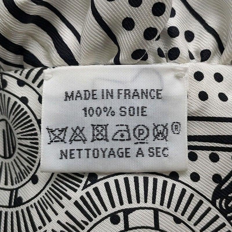 エルメス スカーフ ツイリー フリル エプロン・ドール・バンダナ Eperon d'Or Bandana 2024年春夏 白 黒