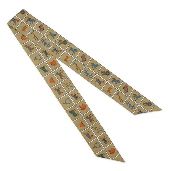 エルメス スカーフ ツイリー 馬着 Couvertures et Tenues de Jour HERMES シルクツイル 2022秋冬