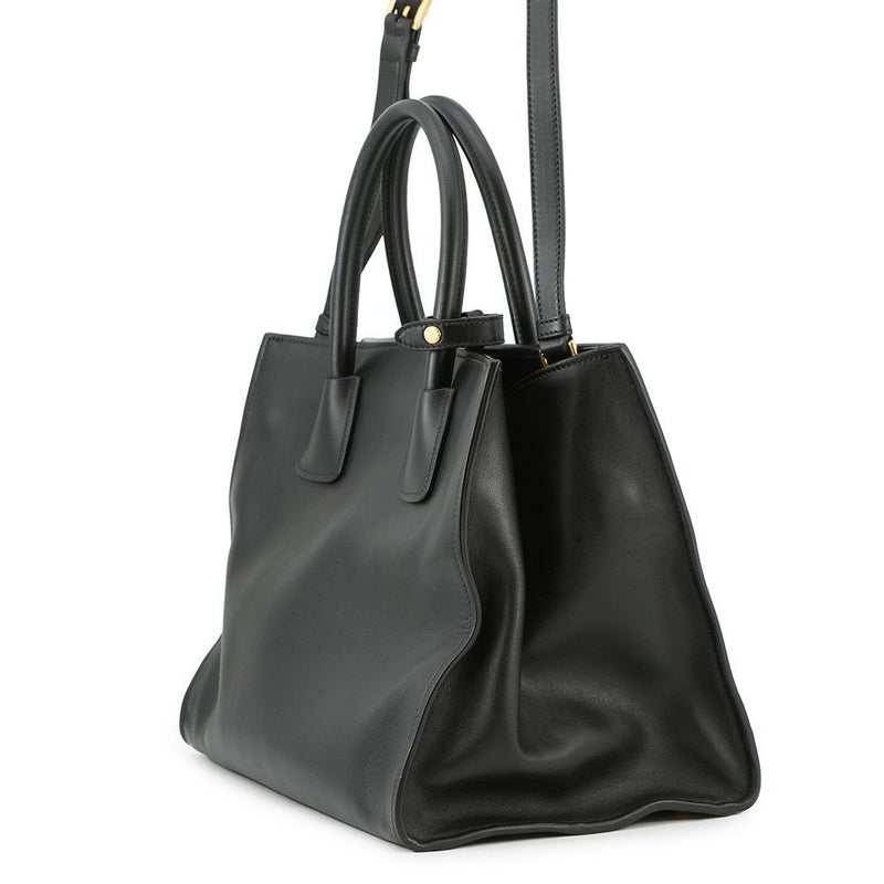 プラダ ハンドバッグ トライアングルロゴ レザー BN2626 PRADA 2way 黒