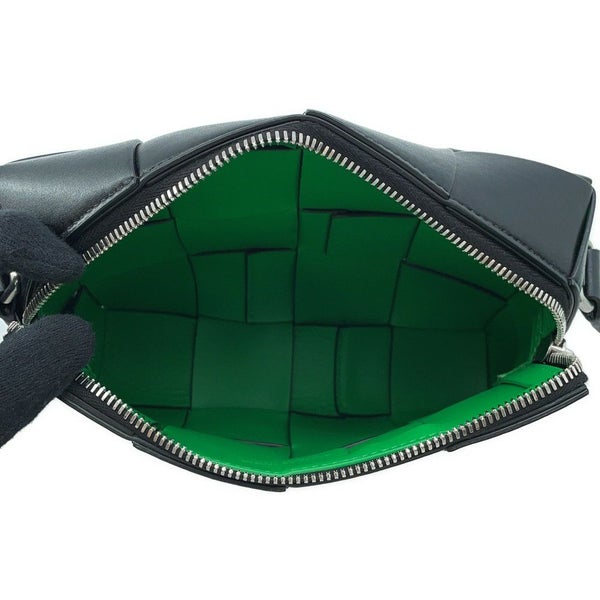 ボッテガヴェネタ ショルダーバッグ カセット カメラバッグ カーフレザー 730027 BOTTEGA VENETA 黒