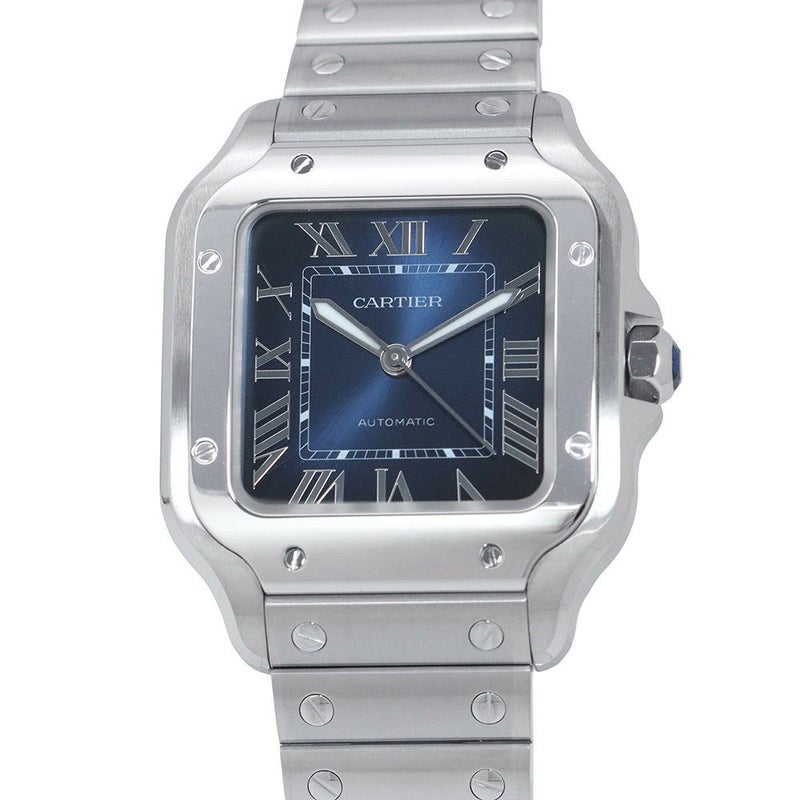 カルティエ サントス ドゥ カルティエ MM WSSA0063 Cartier 腕時計 ブルー文字盤