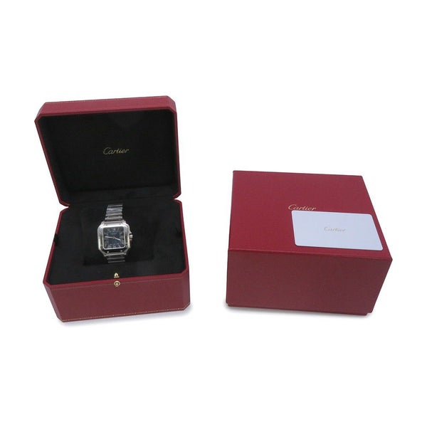 カルティエ サントス ドゥ カルティエ MM WSSA0063 Cartier 腕時計 ブルー文字盤