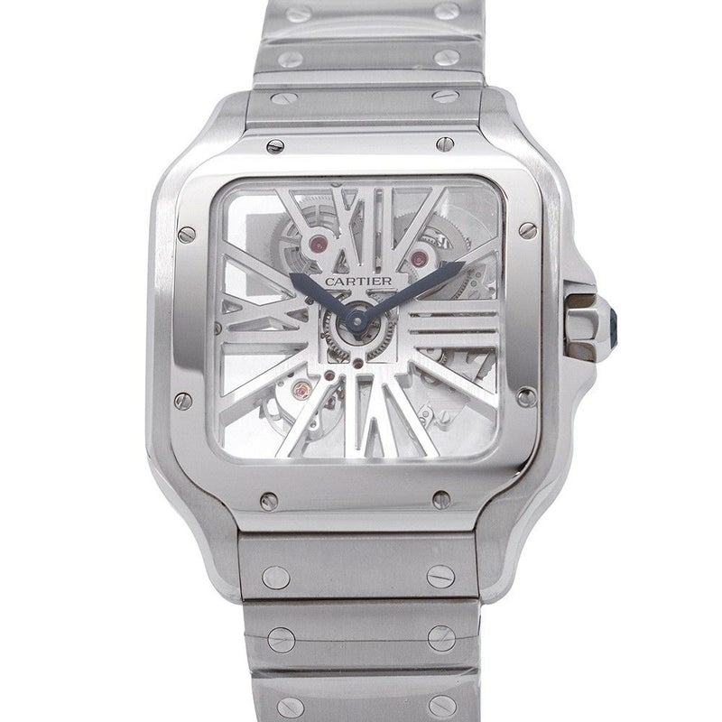 カルティエ サントス ドゥ カルティエ LM WHSA0015 Cartier 腕時計 スケルトン文字盤
