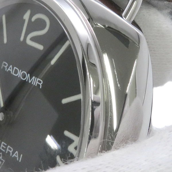 パネライ ラジオミール ベースロゴ 3デイズ アッチャイオ PAM00753 PANERAI 腕時計 黒文字盤