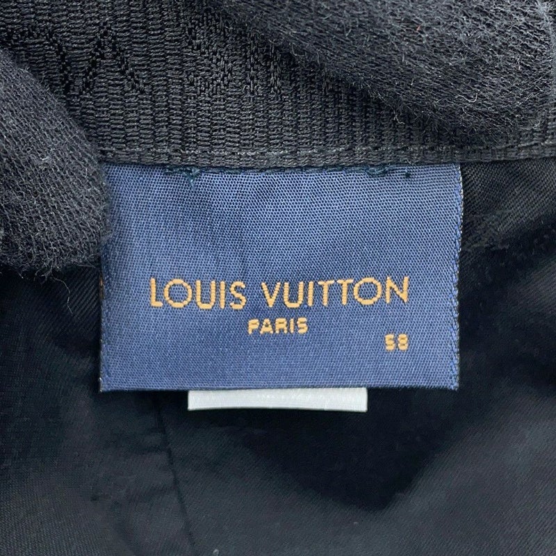 ルイヴィトン キャップ モノグラム キャスケット・モノグラム エッセンシャル サイズ58 M76584 LOUIS VUITTON 帽子 黒