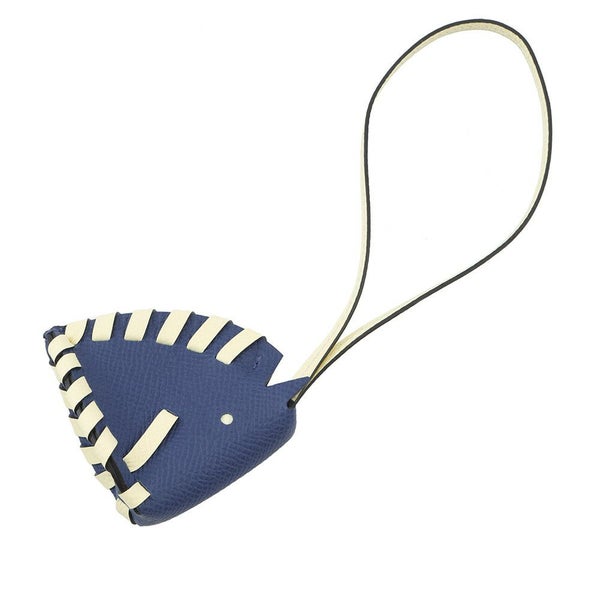 エルメス バッグチャーム シュバル トレッセ ブルータイ/ジョーヌミルトン エプソン K刻印 HERMES チャーム