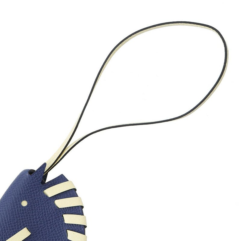 エルメス バッグチャーム シュバル トレッセ ブルータイ/ジョーヌミルトン エプソン K刻印 HERMES チャーム