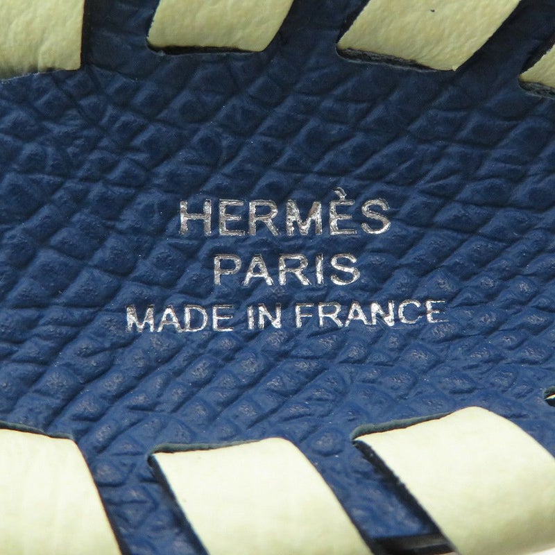 エルメス バッグチャーム シュバル トレッセ ブルータイ/ジョーヌミルトン エプソン K刻印 HERMES チャーム