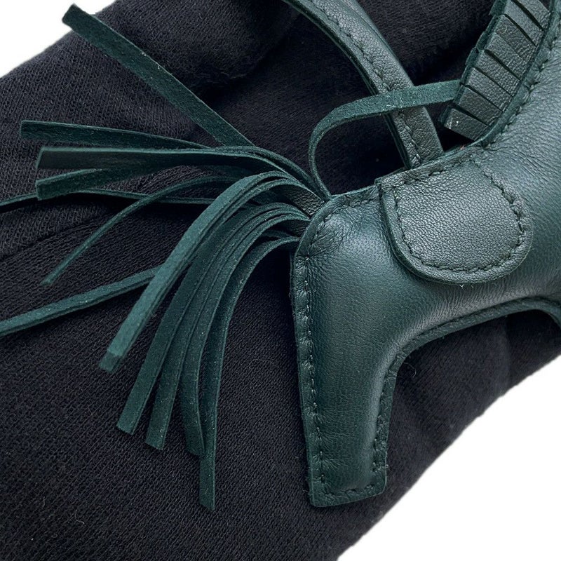 エルメス バッグチャーム ロデオ PM マラカイト ラムスキン C刻印 HERMES チャーム