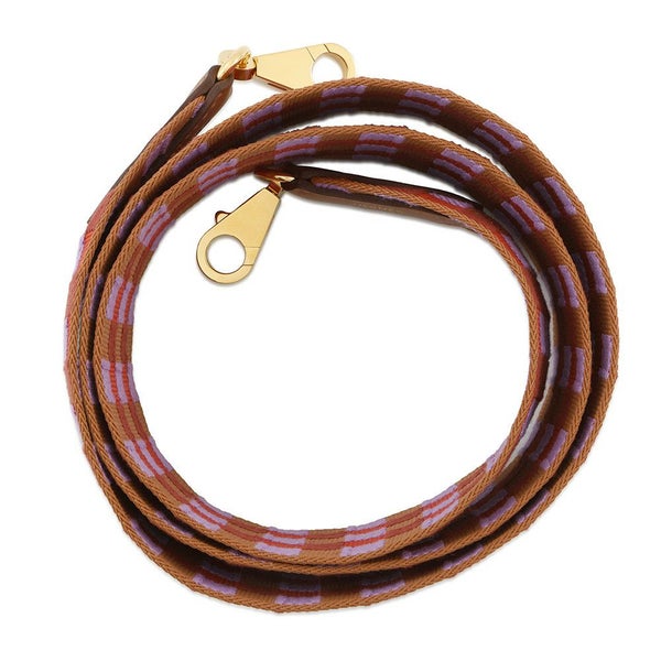 エルメス ストラップ バンドリエール サングル マキシカドリーユ カプシーヌ/パルム/ルージュデュセス/ゴールド/ゴールド金具 Z刻印