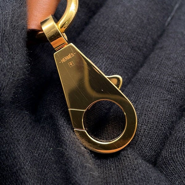 エルメス ストラップ バンドリエール サングル マキシカドリーユ カプシーヌ/パルム/ルージュデュセス/ゴールド/ゴールド金具 Z刻印